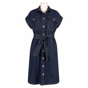 Kut from the Kloth | Dresses | New Kut From The Kloth Bonnie Roll Cuff Tie  Belt Shirtdress In Dark Wash | Poshmark